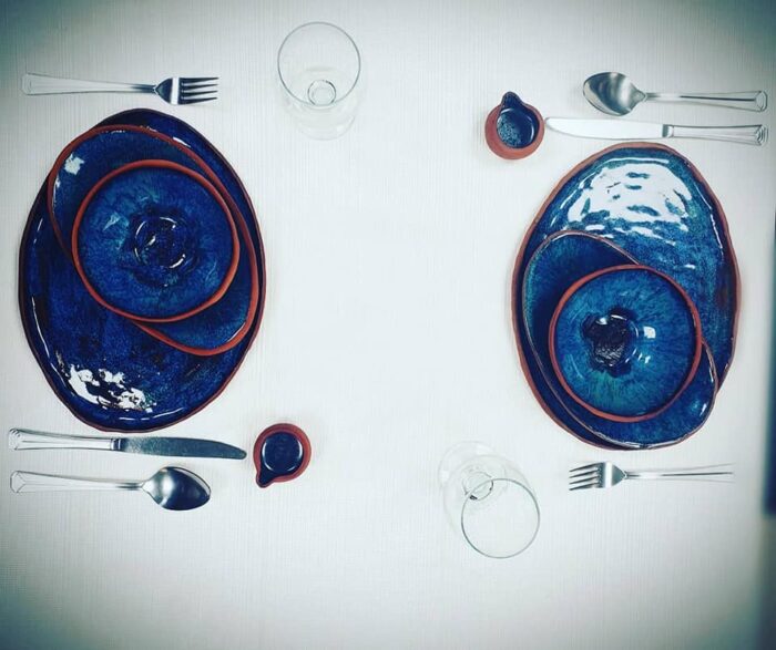 Terracotta Glazed Dinner-ware Set - Image 3