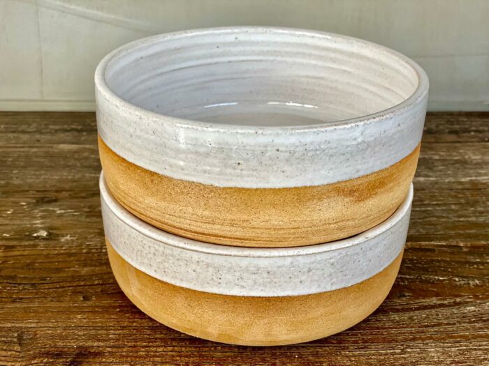 Ceramic Glazed Animal Feeding Bowl Set